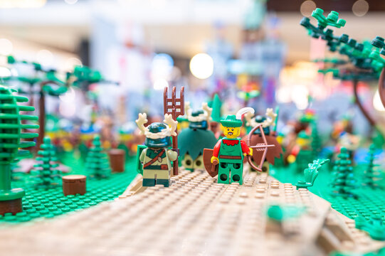 Lego toys in action