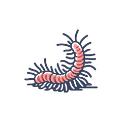 Colorful caterpillar crawling on a branch, surrounded by lush greenery and soft sunlight