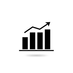 Simple growth chart icon