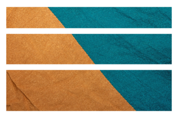 High-Resolution Texture of Brown and Blue Fabric Strips. The Rugged Texture Offers a Strong Visual Aesthetic, Suitable for Text Space, Fashion Design, Mockups, Posters and Creative Projects.