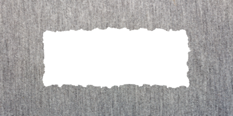 High-Resolution Torn Edges of Linen Grey Fabric Texture with Fine Distressed Textile Grain and Stripes for Banner, Poster and Creative Design