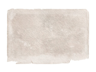 A rectangular watercolor wash in shades of beige and gray. The edges of the shape are irregular and...
