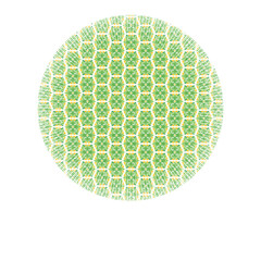 Abstract green background with a pattern of green circles, representing nature and ecology.