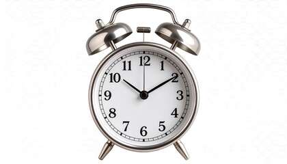 Simple silver alarm clock
