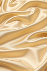 Obraz premium yellow golden silk satin fabric background