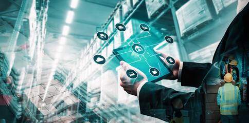 Smart warehouse management system with innovative internet of things technology to identify package...