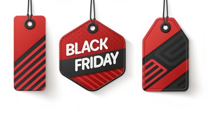 Score massive savings with bold Black Friday sale tags and promotional offers