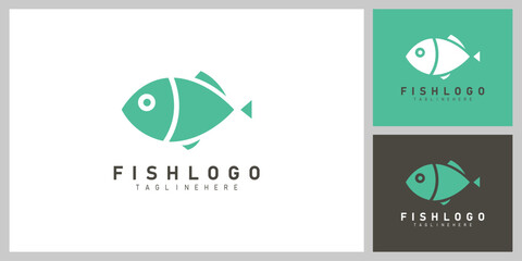 Modern Minimalist Fish Logo Vector Design for Seafood and Fishing Brands
