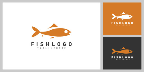 Modern Minimalist Fish Logo Vector Design for Seafood and Fishing Brands
