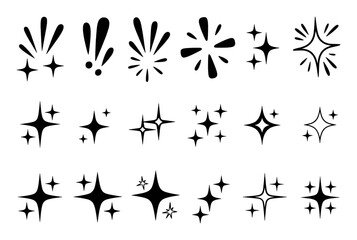 Fototapeta premium Sparkle Burst Starburst Flashburst Explosion Shapes vector