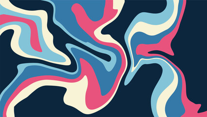 Retro Background, Paper Cut Style, Organic Shapes, Vector Wallpaper.