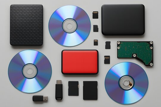 Multiple storage devices, pendrive, memory cards