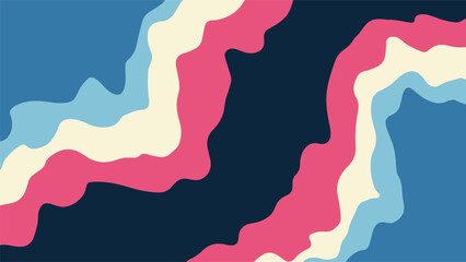 Retro Background, Paper Cut Style, Organic Shapes, Vector Wallpaper.