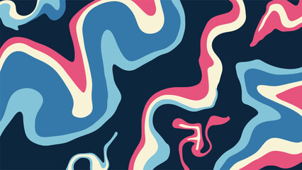 Retro Background, Paper Cut Style, Organic Shapes, Vector Wallpaper.