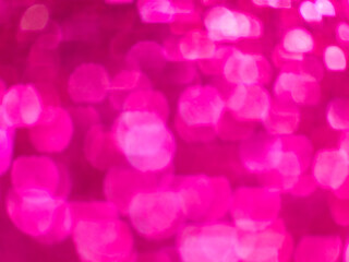Abstract pink bokeh background with soft light and blur effect