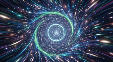 Swirling cosmic portal beckons travelers