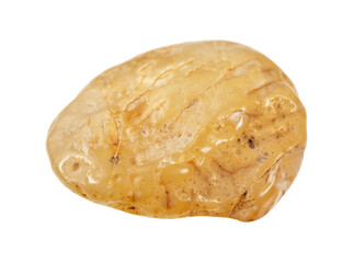 raw natural cornelian mineral cutout on white