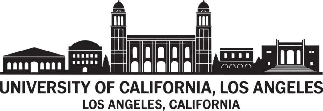University of California Los Angeles UCLA Skyline Silhouette Landmark Architecture