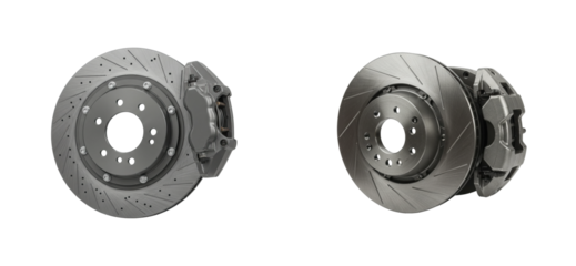 Two sets of brake rotors are shown side by side. Set cut out PNG