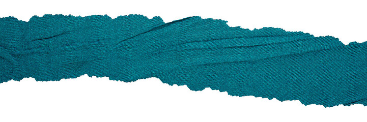 High-Resolution Texture of Blue Fabric with Torn Edges. The Rugged Texture Offers a Strong Visual Aesthetic, Suitable for for Fashion Design, Mockups, Posters and Creative Projects.