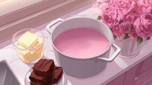 animated recipe book focused on asian cuisine emphasizing simplicity with fresh ingredients