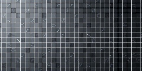 Gray grid lines on a black background, resembling graph paper Ideal for business or bathroom wall textures,  geometric pattern,  surface texture
