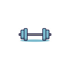 Gym weight icon logo flat vector design