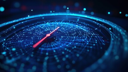 Abstract digital speedometer