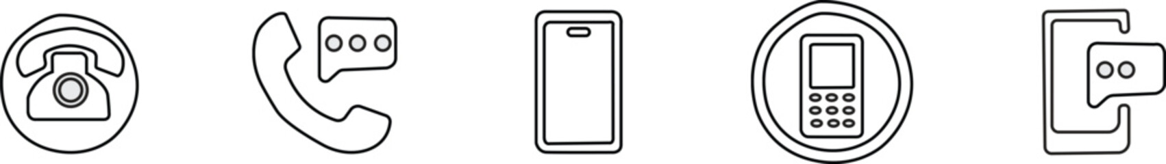 Phone icon set.Phone call.Icon for design.Easily editable,Cell phone pictogram.Vector illustration,Phone icon set. telephone symbol, Phone Solid Icon.Design is Suitable for Mobile App,