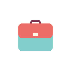 International travel bag suitcase in fill icon