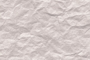 Fototapeta premium Textured light gray crumpled paper surface.