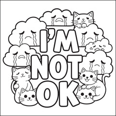 Bold and easy swear word coloring pages for adults.