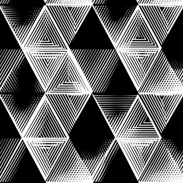 Gobo texture shadows modern geometric triangle layout
