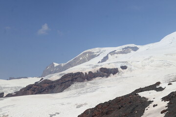 snow covered mountains