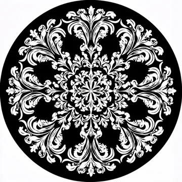 Gobo texture shadows decorative filigree vintage style