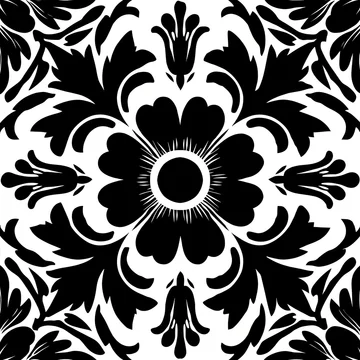 Gobo texture shadows floral ornament vintage style