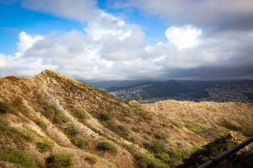 mountain landscape with blue sky