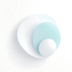 Abstract soft shapes in peace colors for International Day of Peace