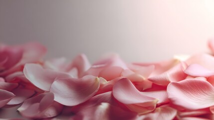 Obraz premium Delicate rose petals create a soft pink backdrop.