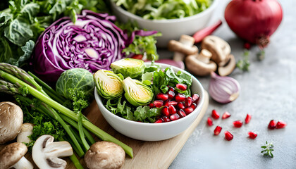 Seasonal vegetables for healthy cooking