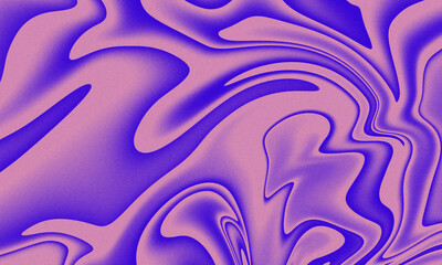 liqufy liquid grainy gradient background.Abstract swirling purple and pink liquid marble pattern