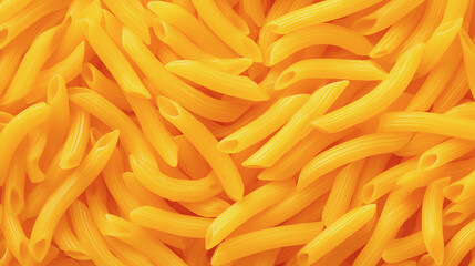 Close-up of uncooked penne pasta