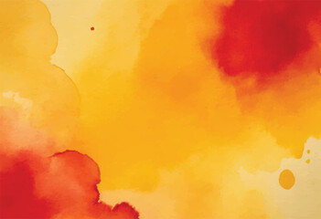 Abstract Watercolor Texture in Warm Colors.