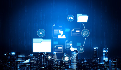 Document management system for secure file storage, organized access, and efficient digital...