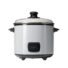 White rice cooker with lid (1)