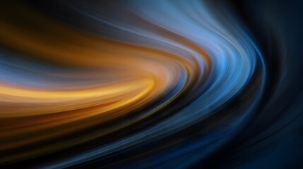 Vibrant Abstract Swirl with Warm Oranges and Cool Blues