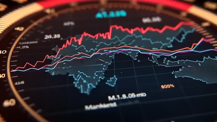 Global Market Trends Visualized: A Dynamic Display of Stock Market Data - Powered by Adobe
