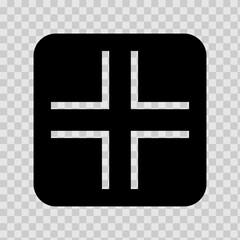 Obraz premium Full screen vector black icons. Set of full screen and exit full screen icon. Arrow mark icons. Scalability icons in flat style for web site, UI, mobile app. Vector illustration