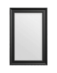 Fototapeta premium Minimal Black Photo Frame PNG with Transparent Background
