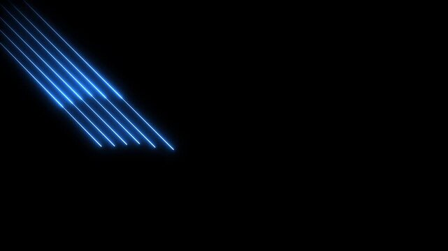 abstract Light neon red and green line animation. Neon lights glowing futuristic trendy bule color seamless. neon line moving animation. line background  4k icon.